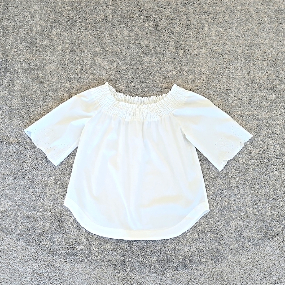White Off-Shoulder Blouse